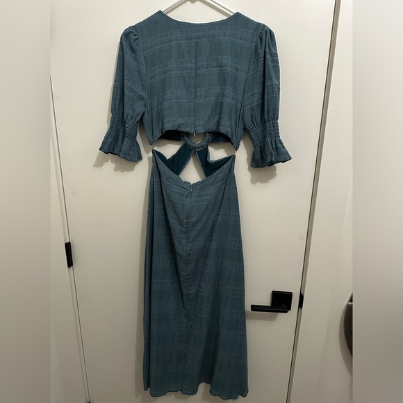 Nanette Midi Dress in Dusty Blue by Tularosa - Picture 5 of 9